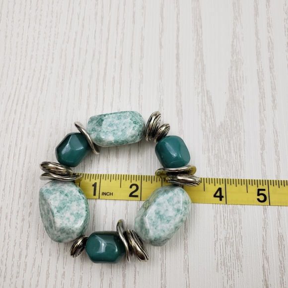 Jewelmint Turquoise Silver Tone Necklace Bracelet - Picture 8 of 8